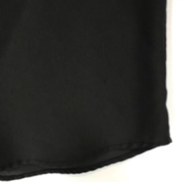 BCBG Top Rushed Sleeves Black B - Picture 6 of 8
